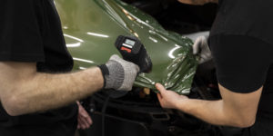 Compact image of ceramic coating application